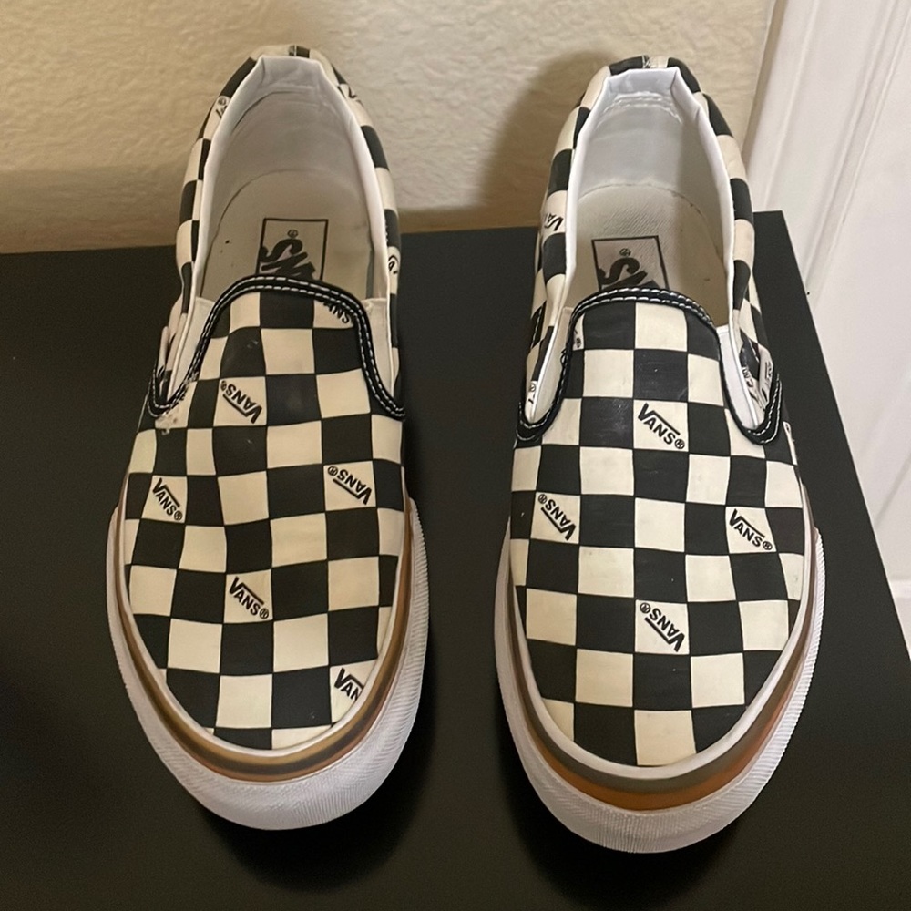 Vans Women's Checkerboard Stacked Slip-on Sneaker